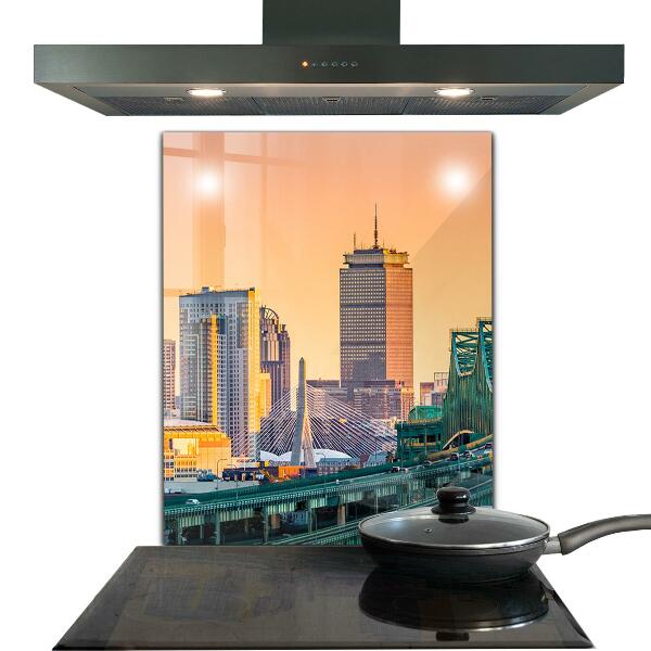 Panel szklany do kuchni Boston Massachusetts