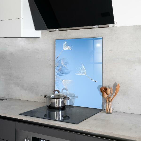 Szkło na ścianę do kuchni Delikatne Dmuchawce
