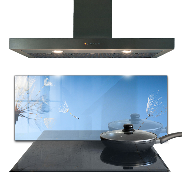 Szkło na ścianę do kuchni Delikatne Dmuchawce