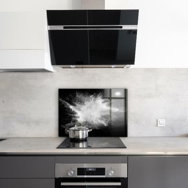 Panel szklany do kuchni Wybuch Proszku Abstrakcja