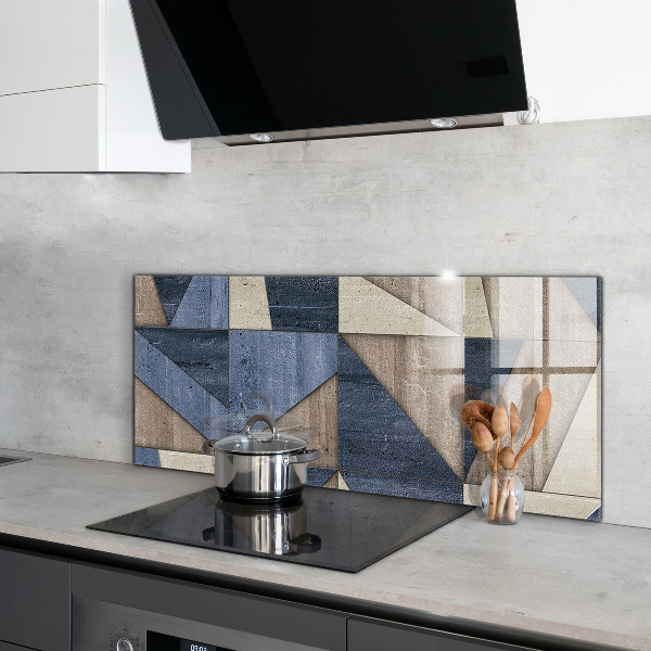 Panel szklany do kuchni Geometryczna Abstrakcja