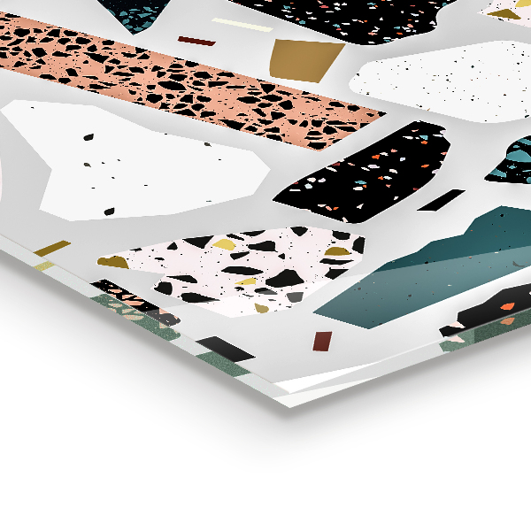 Panel szklany do kuchni Terrazzo Lastryko Granit