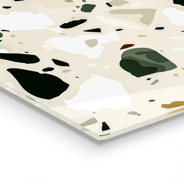 Szkło do kuchni na ścianę Terrazzo Naturalny Kamień