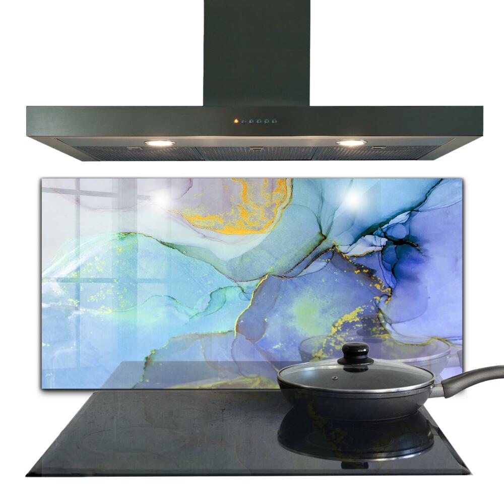 Panel szklany do kuchni Energia Błękitu Abstrakcja