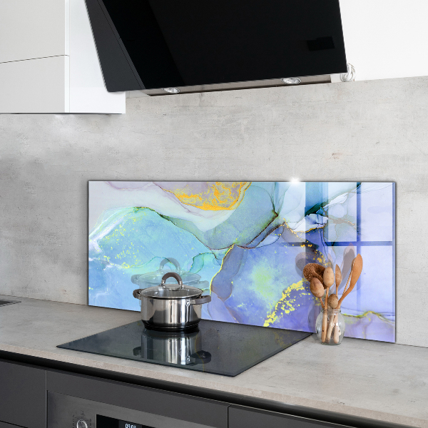 Panel szklany do kuchni Energia Błękitu Abstrakcja
