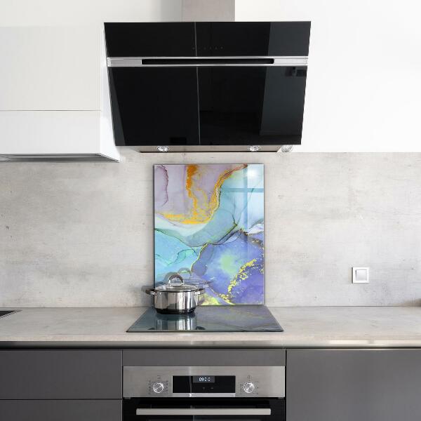 Panel szklany do kuchni Energia Błękitu Abstrakcja