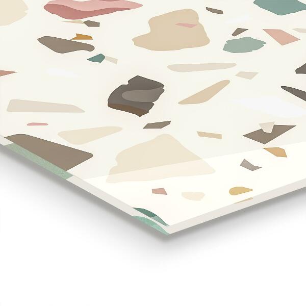 Szkło do kuchni na ścianę Beżowe Lastryko Terrazzo