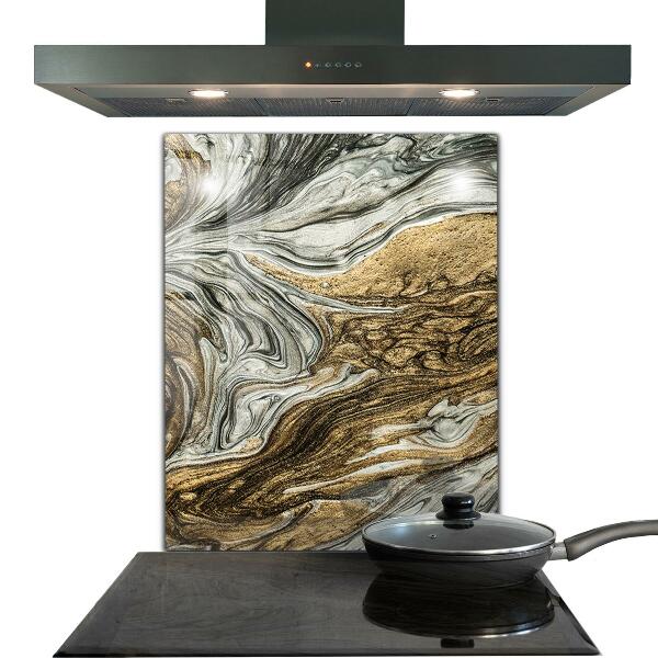 Panel szklany do kuchni Struktura Kamienia