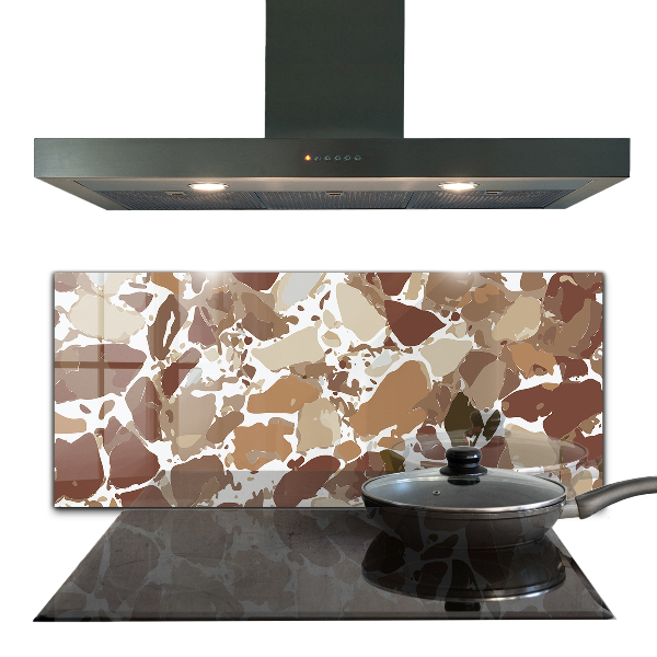 Szkło do kuchni na ścianę Terrazzo Kamień Naturalny