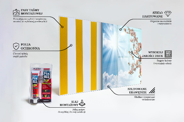 Szklany panel do kuchni Kwitnąca Magnolia