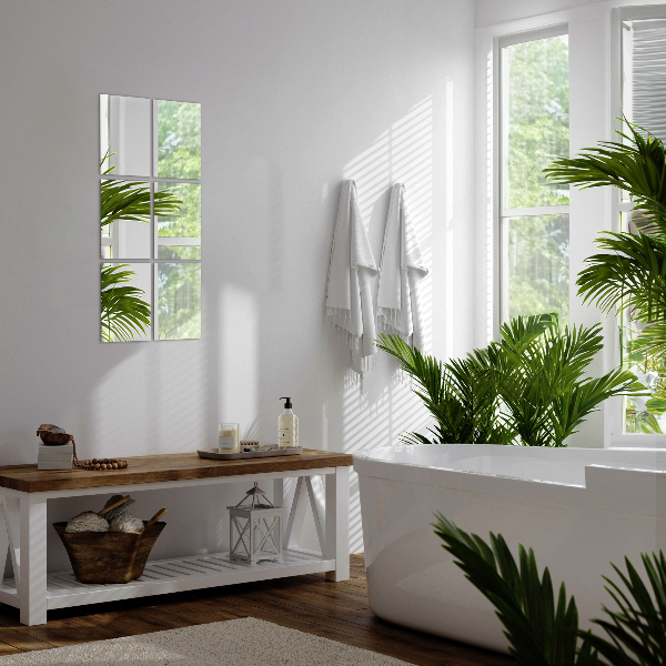 Lustrzane płytki 6 szt. 30x16 cm