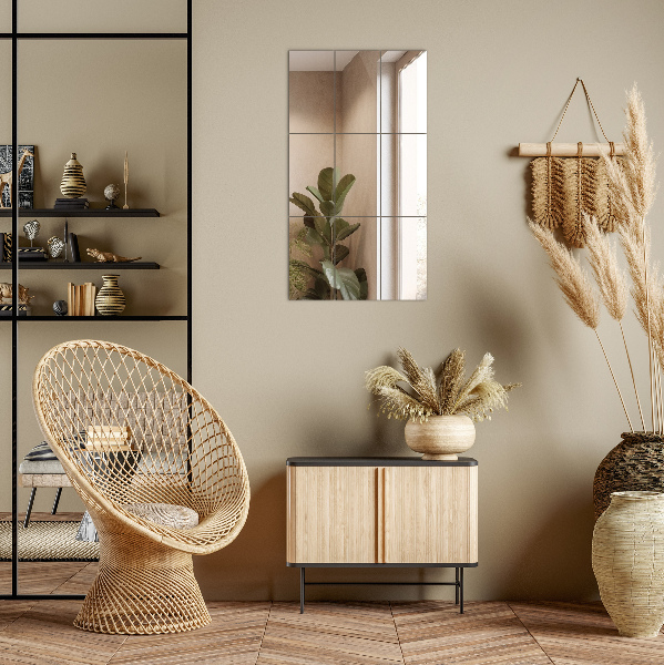 Lustrzane płytki 6 szt. 30x16 cm