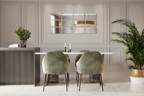 Lustrzane kafelki 6 szt. 30x20 cm