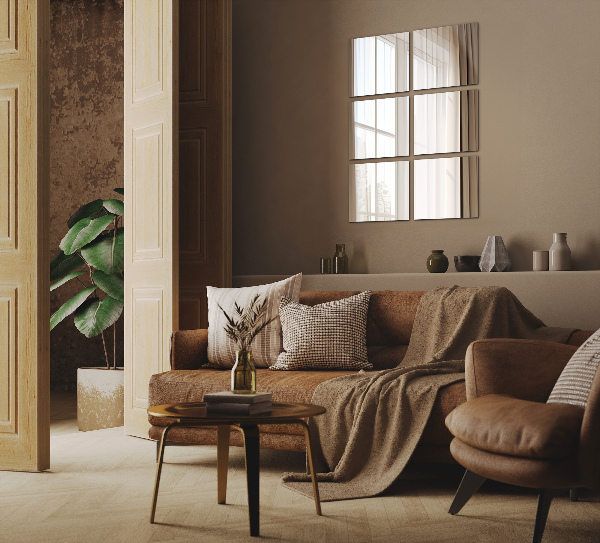 Kafelki lustrzane 6 szt. 30x30 cm