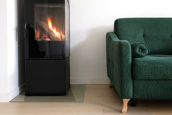 Szkło pod kominek 60x60 cm