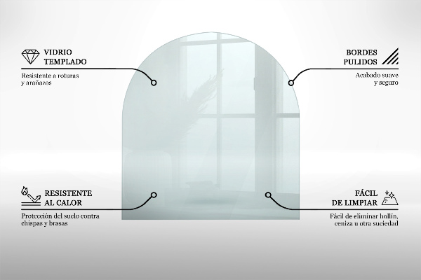 Podkładka pod kominek 100x100 cm