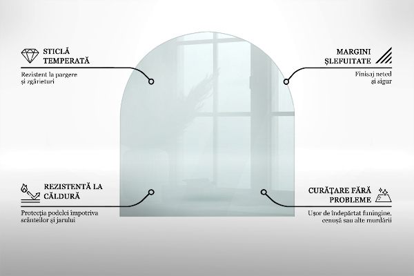 Podkładka pod kominek 100x100 cm