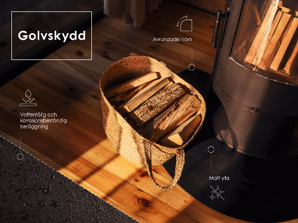 Płyta pod piec wolnostojący 80x70 cm