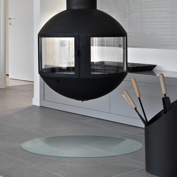 Szkło pod kominek półprzezroczyste fi90 cm