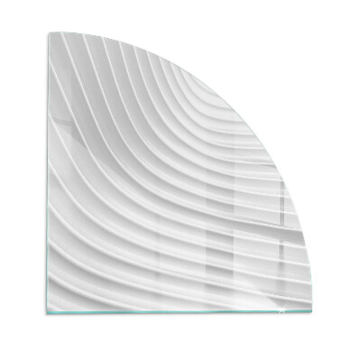 Szyba hartowana pod kominek Fale delikatnych linii