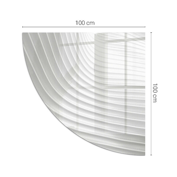 Szyba hartowana pod kominek Fale delikatnych linii