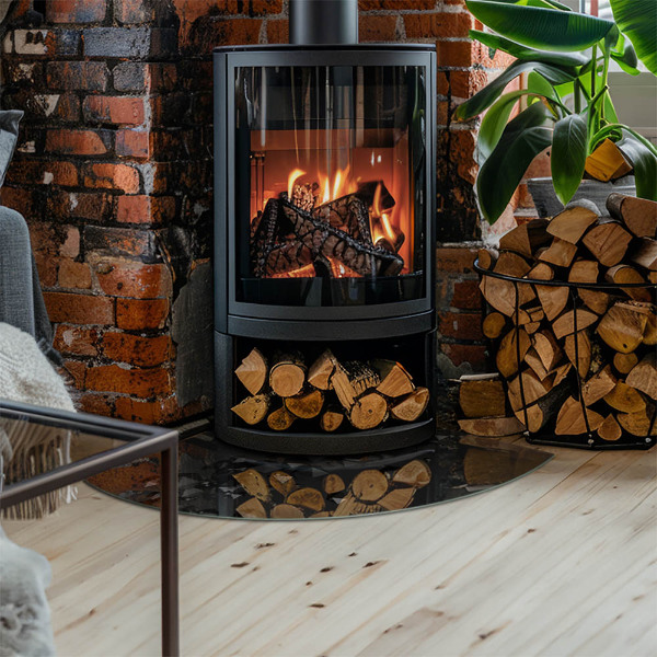 Płyta pod piec Abstrakcyjna chmura brył