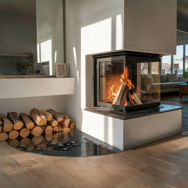 Płyta pod piec Abstrakcyjna chmura brył