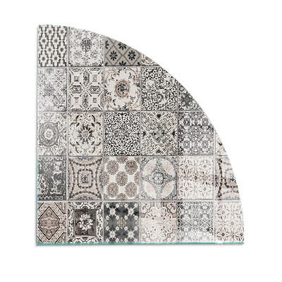 Szyba hartowana pod kominek Wzory kafli dekoracyjnych