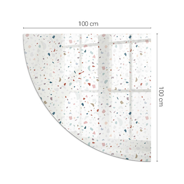 Szyba hartowana pod kominek Wzór z drobnymi kształtami