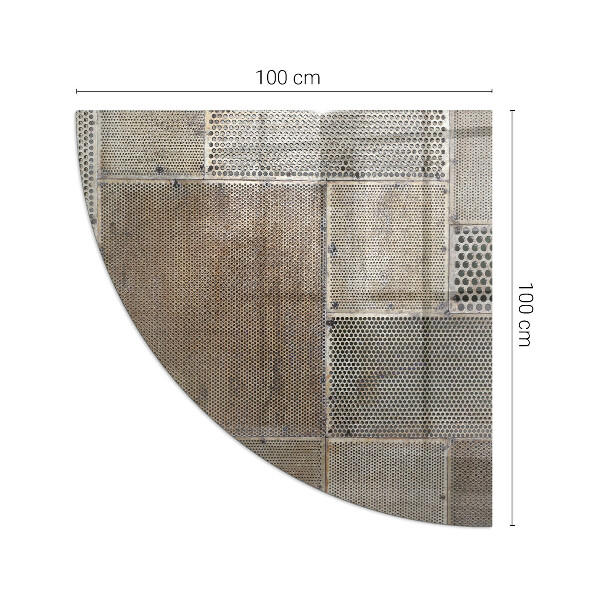 Szyba hartowana pod kominek Wzór perforowanej blachy