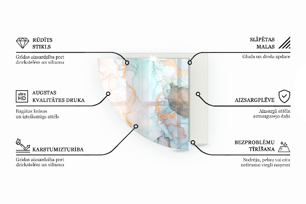 Płyta pod piec Jasna tekstura drewna