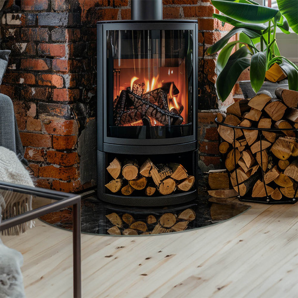 Płyta pod piec Elegancki wzór marmuru