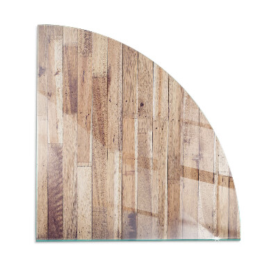 Szyba hartowana pod kominek Deska drewniana w układzie