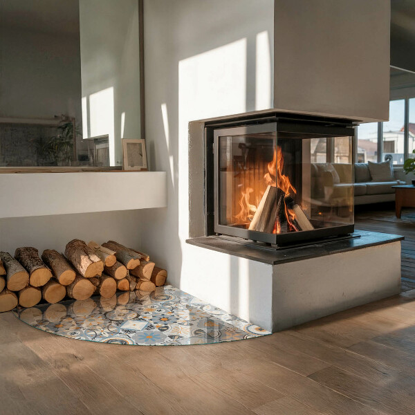 Płyta pod piec Wzory mozaikowe w kafelkach