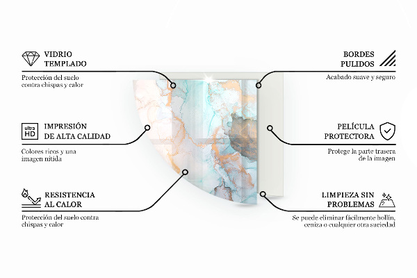 Płyta pod piec Tekstura kamiennej powierzchni