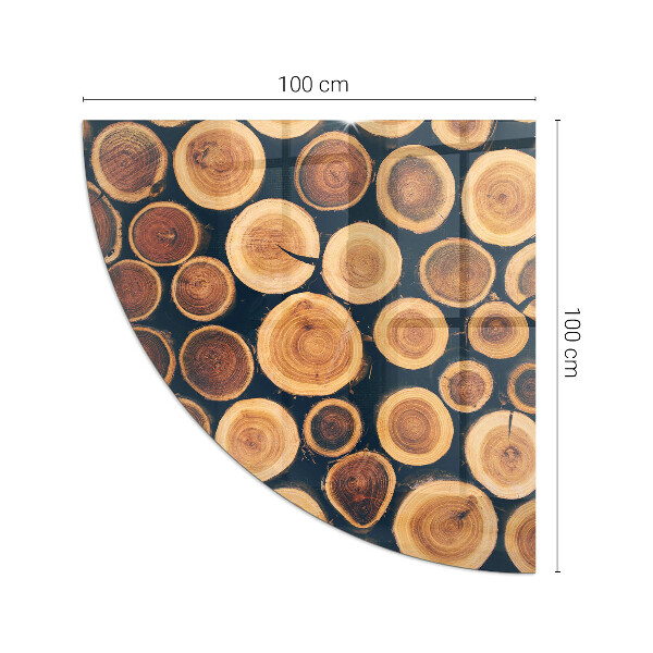 Płyta pod piec Skrzynka z drewnem ściętym