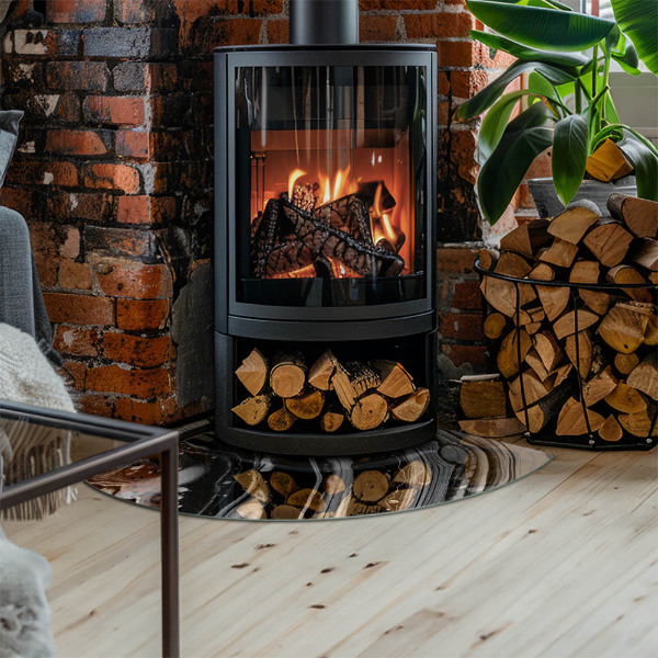 Płyta pod piec Abstrakcyjne fale i linie