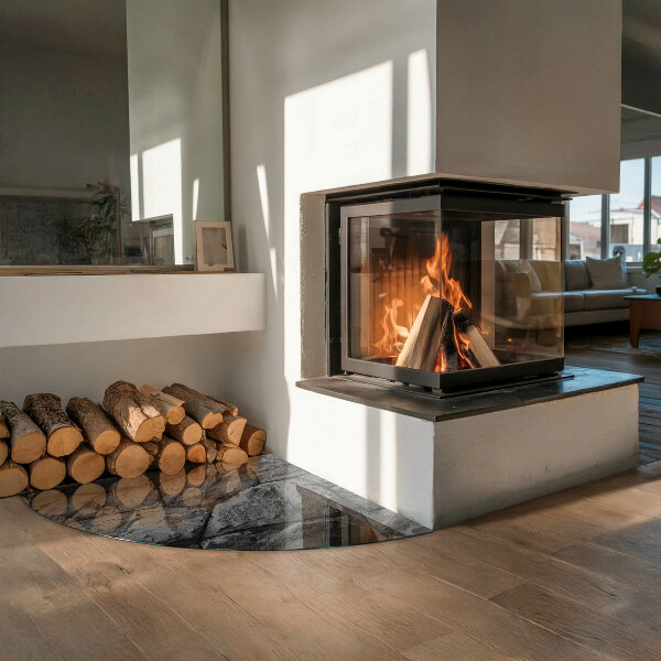 Płyta pod piec Naturalny kamienny wzór