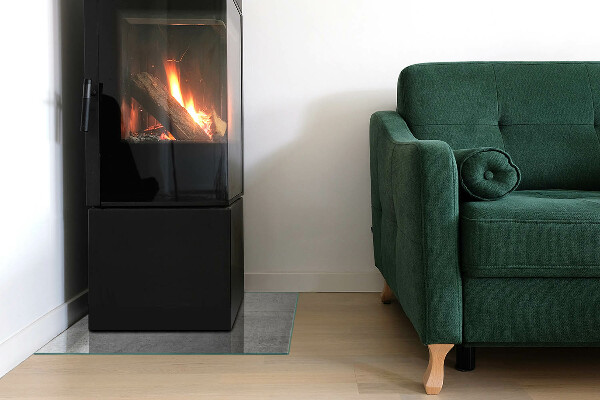 Panel kominkowy Tekstura surowego betonu