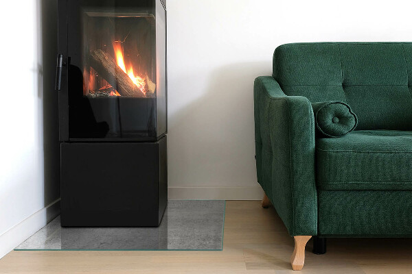 Panel kominkowy Tekstura surowego betonu