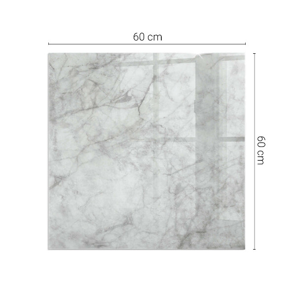 Szkło hartowane pod kominek Wzór marmurowej struktury