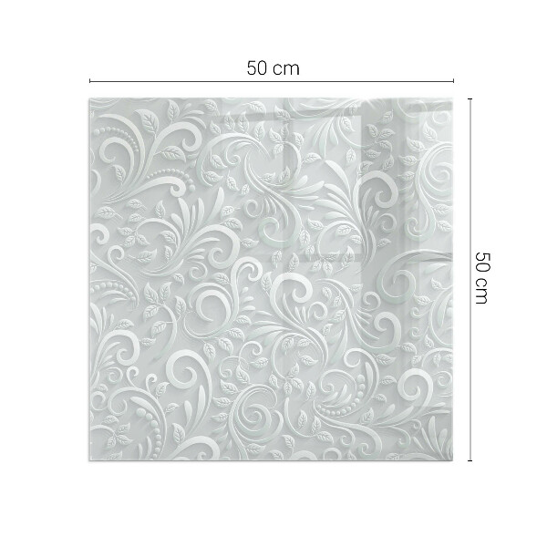 Panel kominkowy Elegancki wzór roślinny