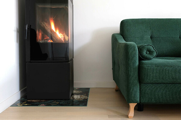 Panel kominkowy Kwiatowy wzór z motylami