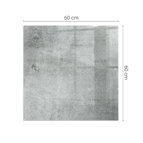 Szkło hartowane pod kominek Tekstura surowego betonu
