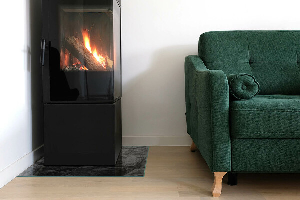 Szkło hartowane pod kominek Naturalny kamienny wzór