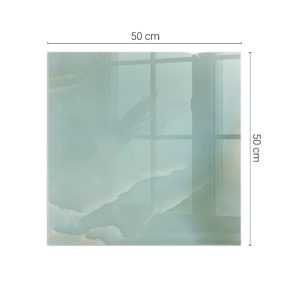 Szkło hartowane pod kominek Delikatny marmurowy wzór