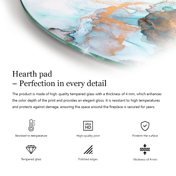 Szkło pod kozę Jasna tekstura drewna