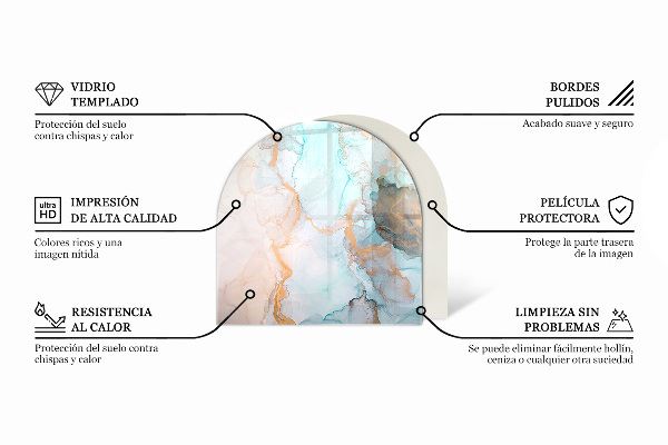 Szkło pod kozę Wzór mozaiki z kwiatami