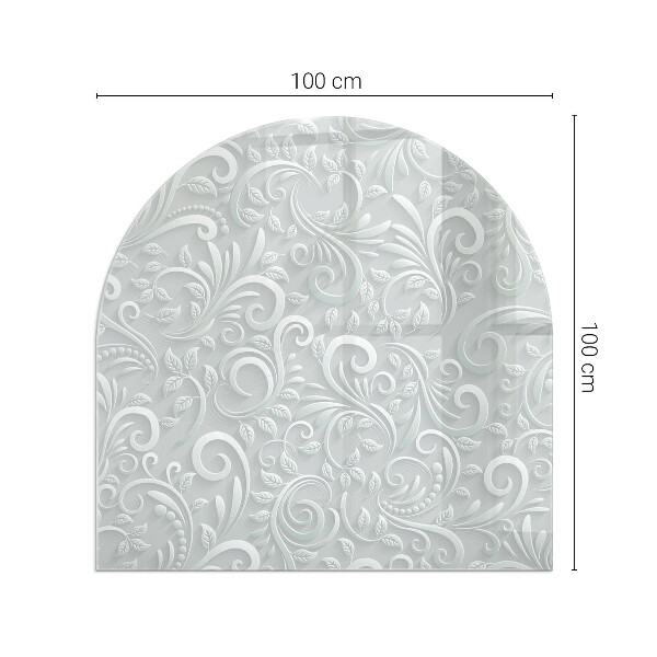 Szkło hartowane pod kozę Elegancki wzór roślinny