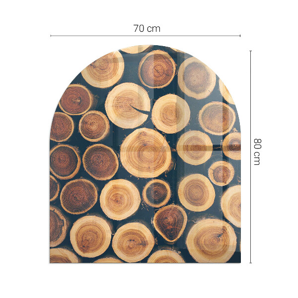 Szkło hartowane pod kozę Skrzynka z drewnem ściętym